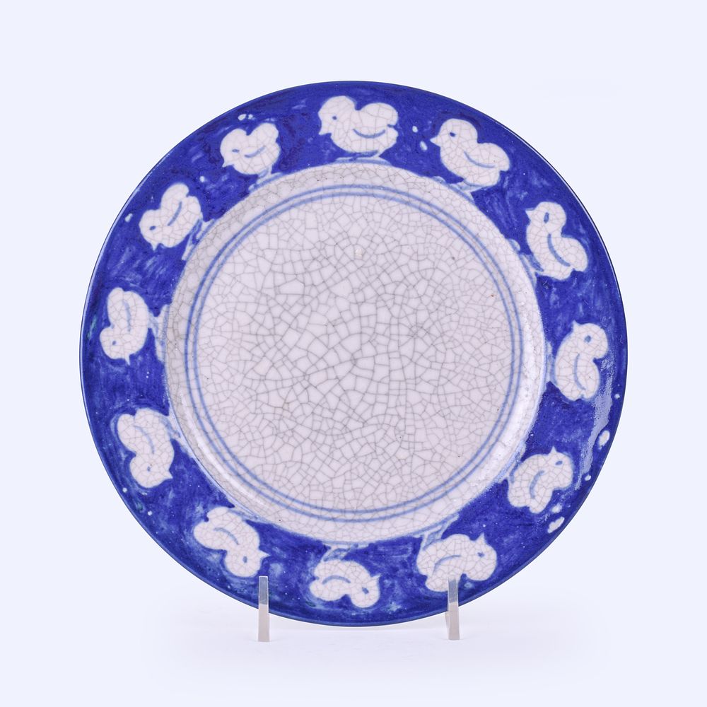 Lot 56: Dedham Pottery Chicks Plate