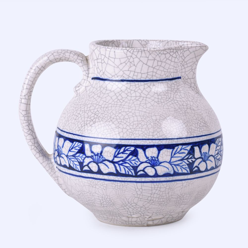 Lot 57: Dedham Pottery Azalea Pitcher