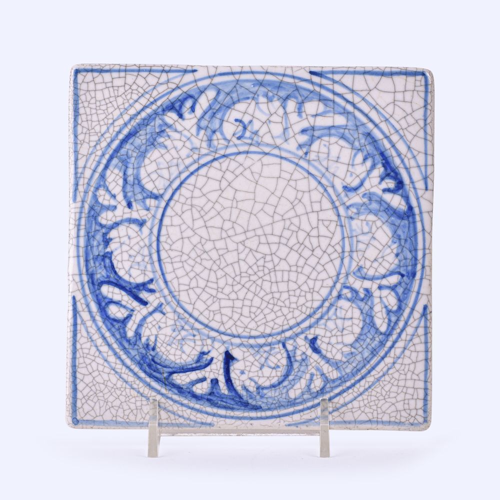 Lot 58: Dedham Pottery Rabbit Tea Tile