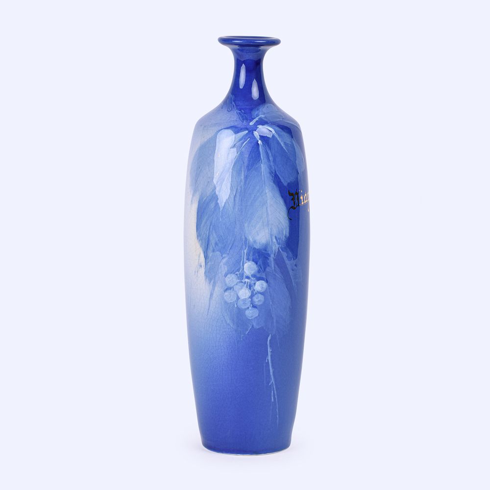 Lot 67: Attributed to J.B. Owens Pottery Blue Utopian Vase