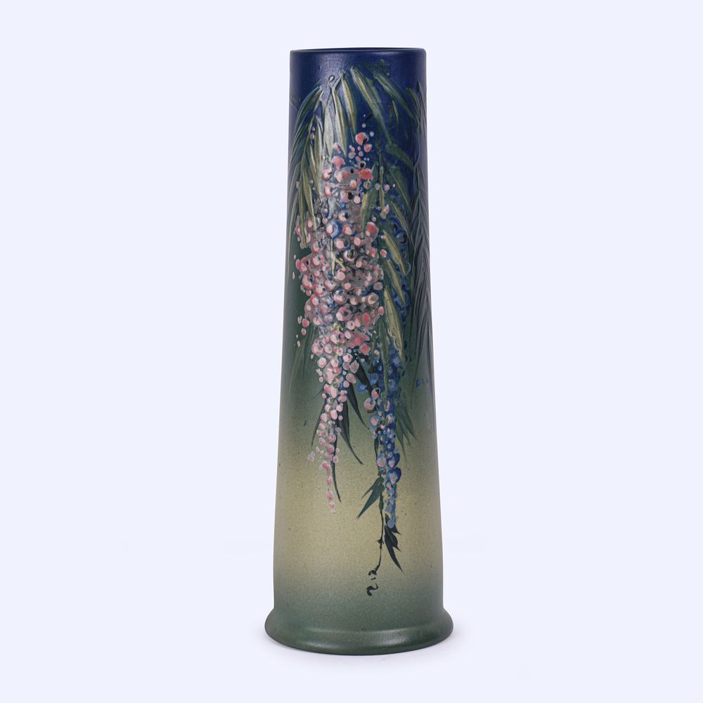Lot 83: Tall Weller Pottery Hudson Vase