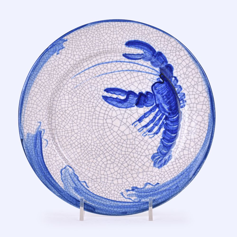 Lot 92: Dedham Pottery Lobster Plate
