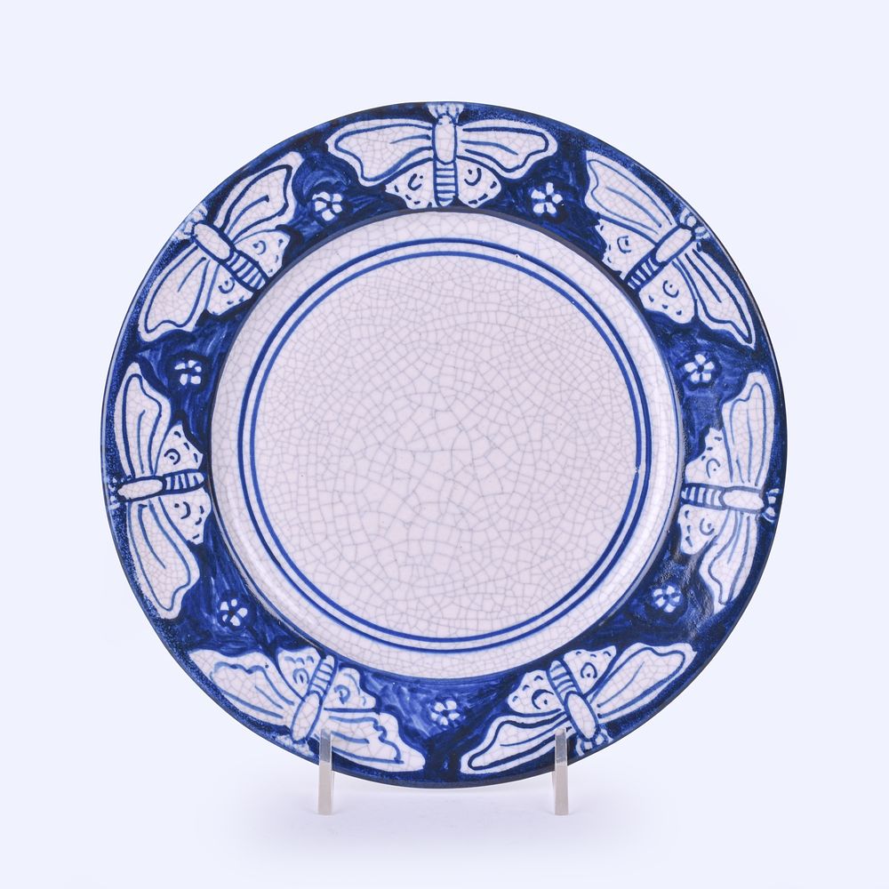 Lot 94: Dedham Pottery Butterfly Plate