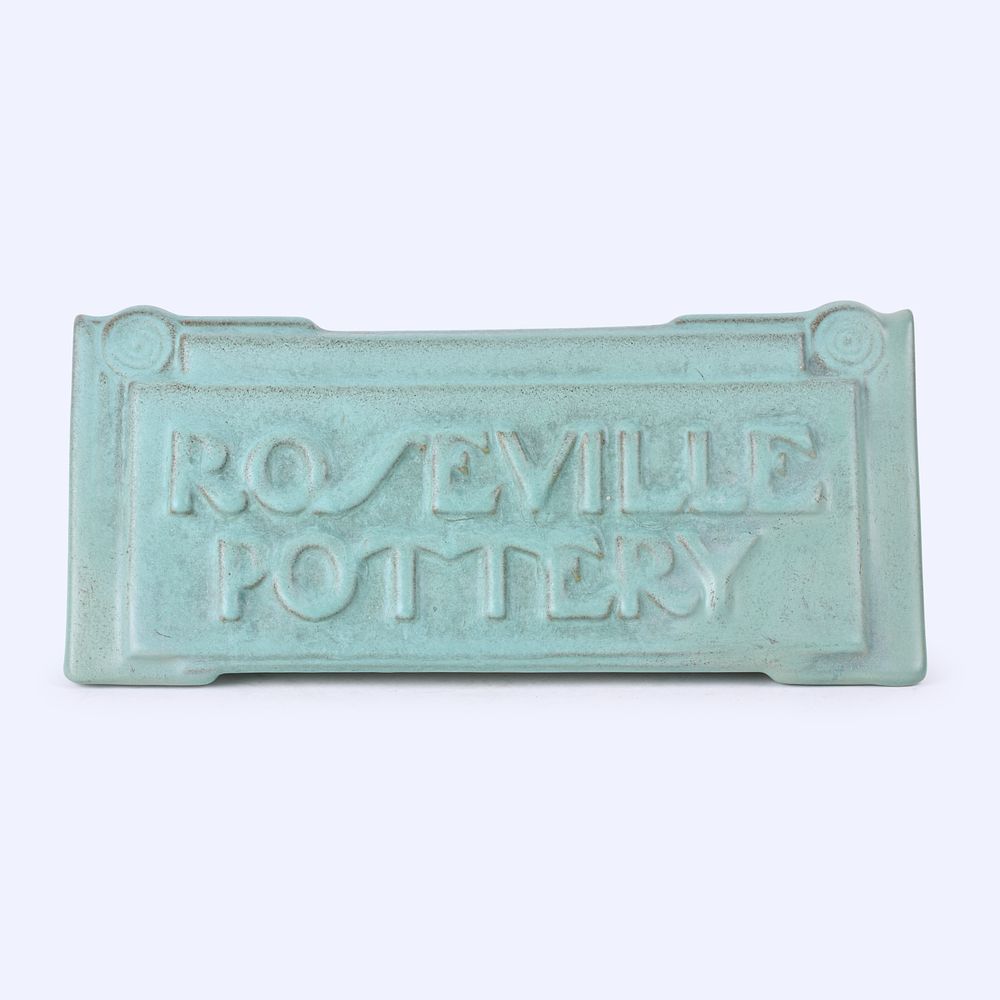 Lot 115: Roseville Pottery Dealer Sign