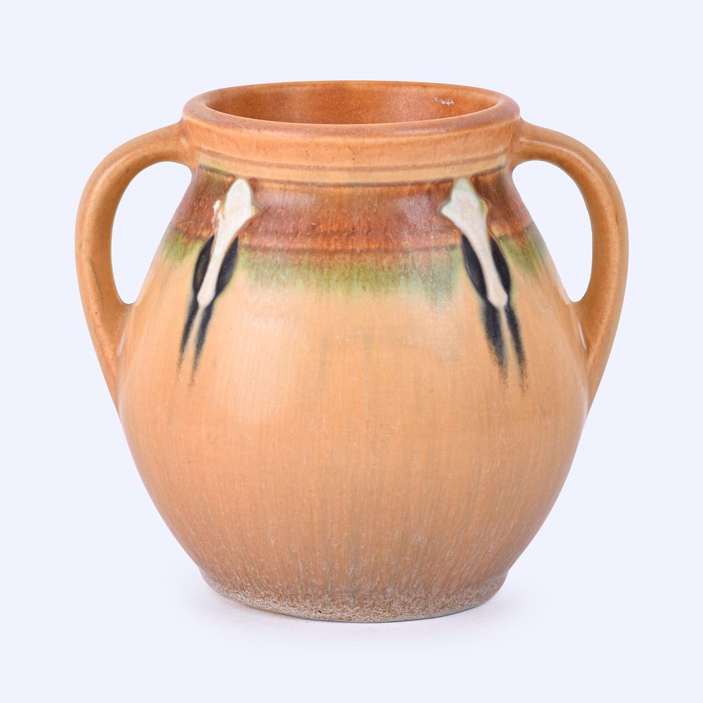 Lot 118: Roseville Pottery Tan Montacello Vase