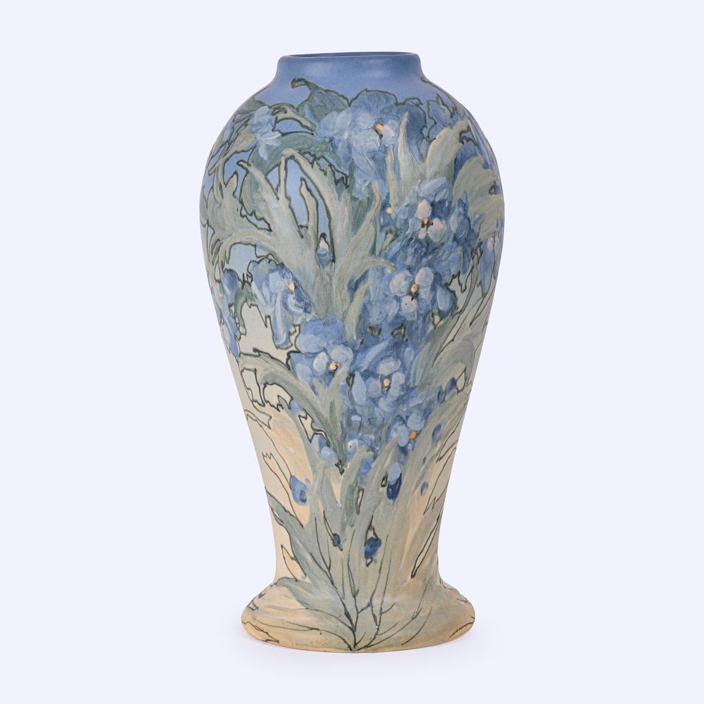 Lot 128: Tall Weller Pottery Hudson Vase