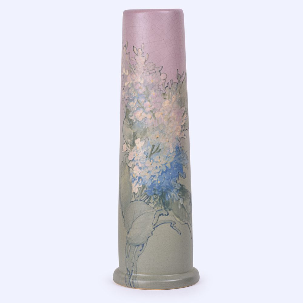 Lot 130: Tall Weller Pottery Hudson Vase