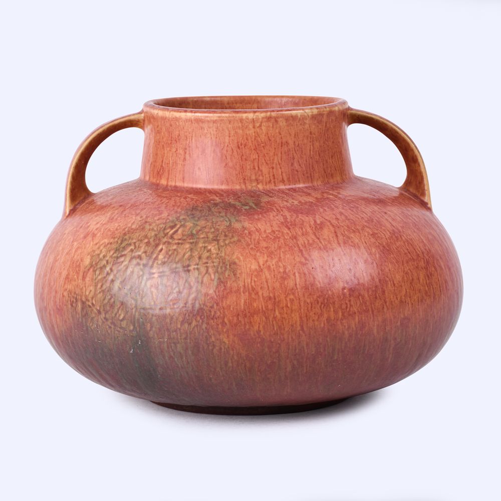 Lot 173: Roseville Pottery Rust Windsor Vase