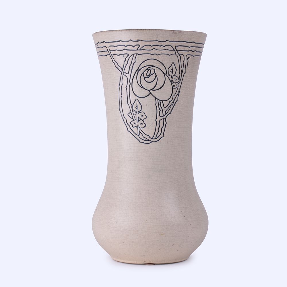 Lot 175: Weller Pottery Etched Matte Umbrella Stand