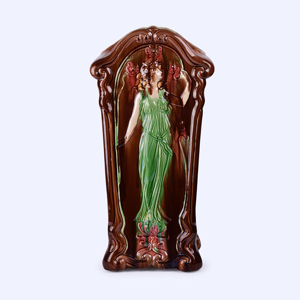 Lot 178: Roseville Pottery Majolica Umbrella Stand