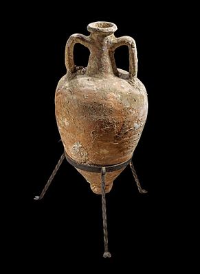 Roman transport amphora for wine type Forlimpopoli. Northern Adriatic, ca. 20 BC. - 120 AD. 