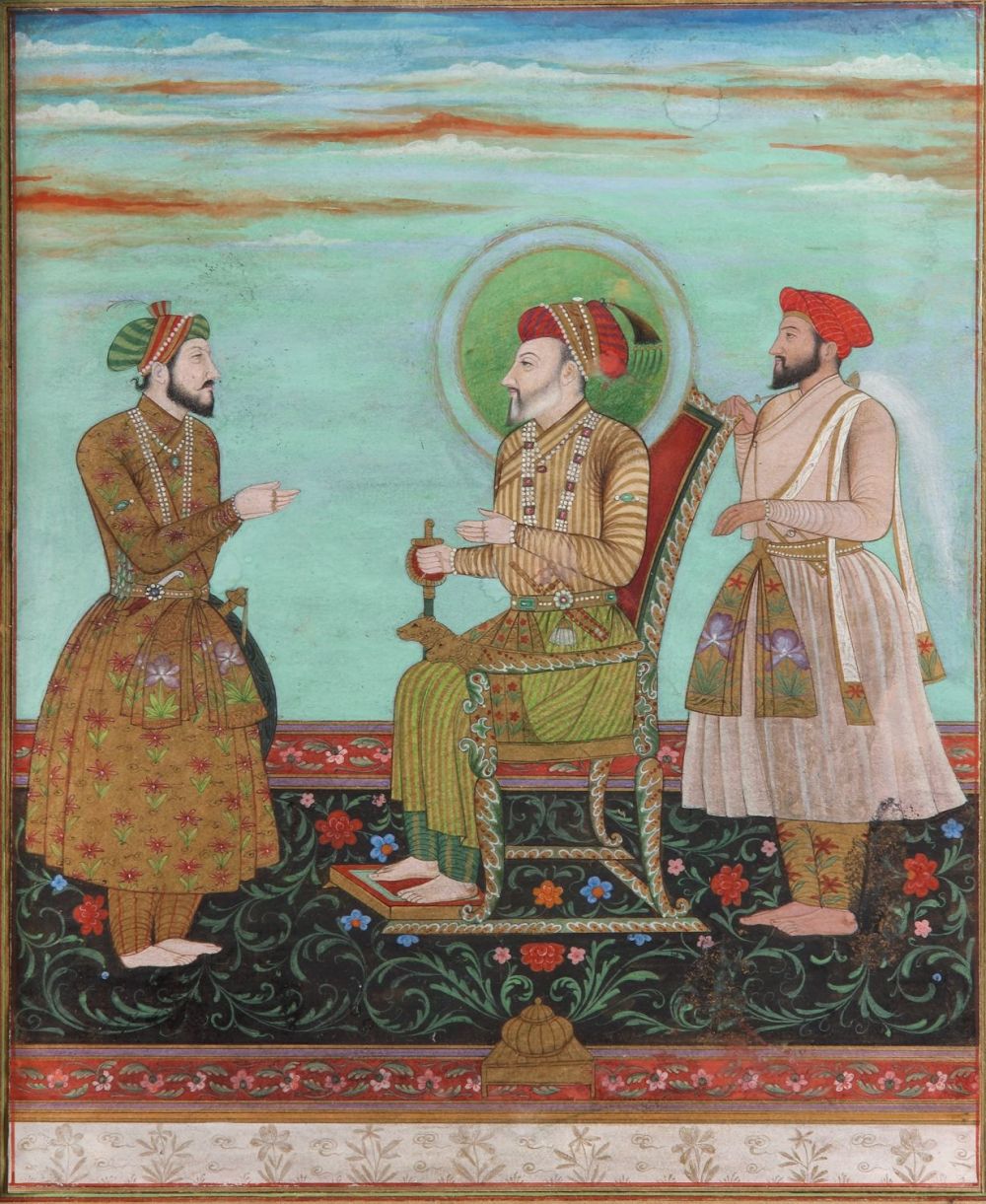 Lot 150: This Indian miniature art piece captures the regal...