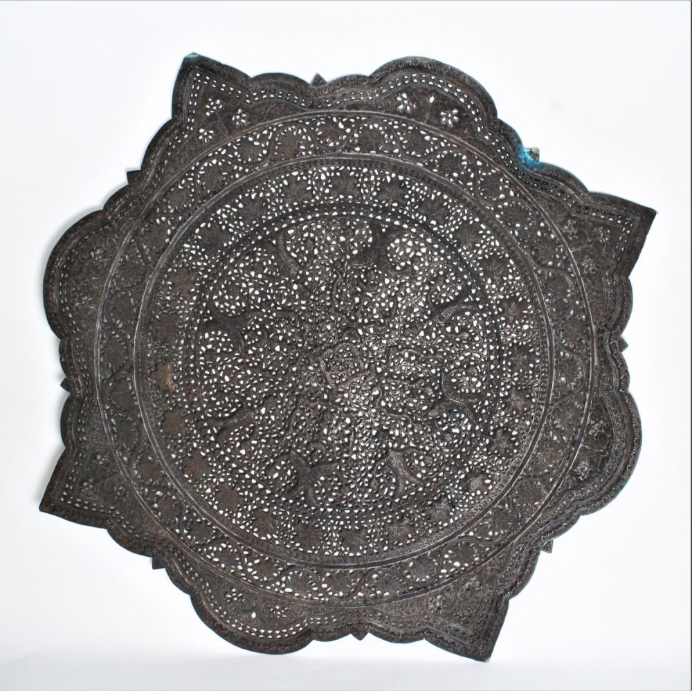Lot 175: Presenting a stunning Kashmiri tray, meticulously crafted and...
