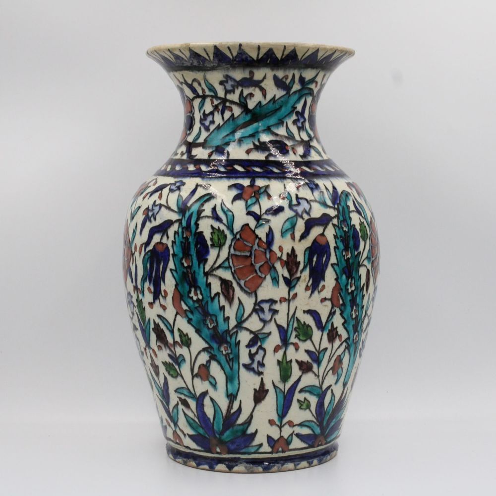 Lot 178: This impressive Turkish Kutahya vase, dating from the...