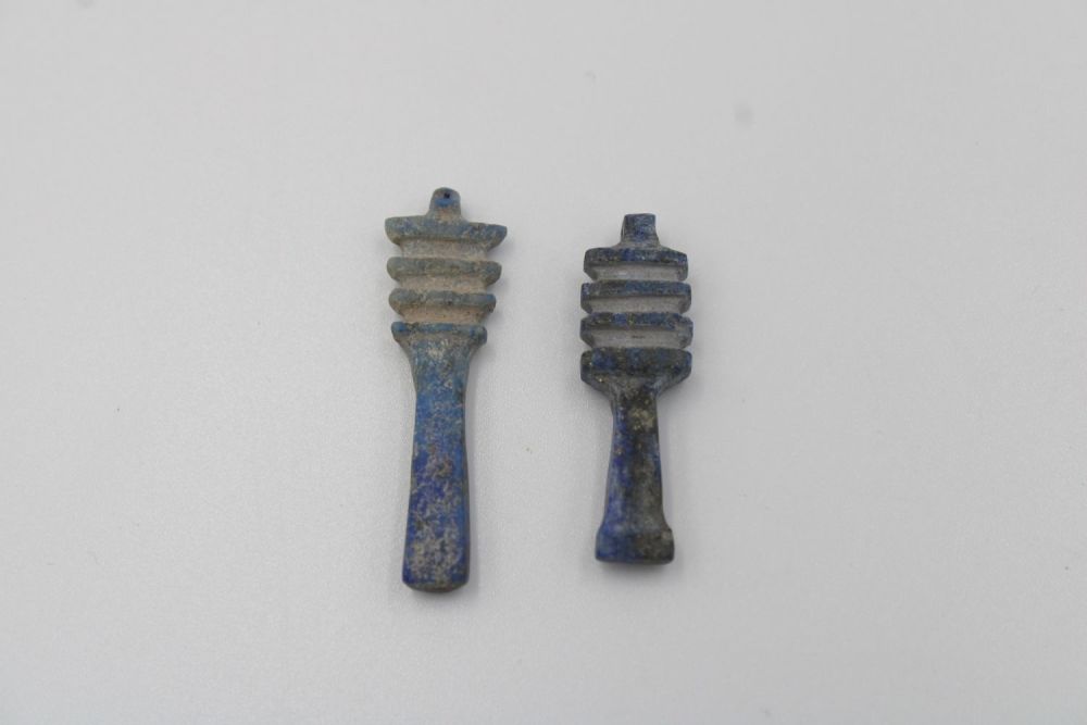 Lot 214: Pair of Lapis Lazuli Egyptian Key of Nile...