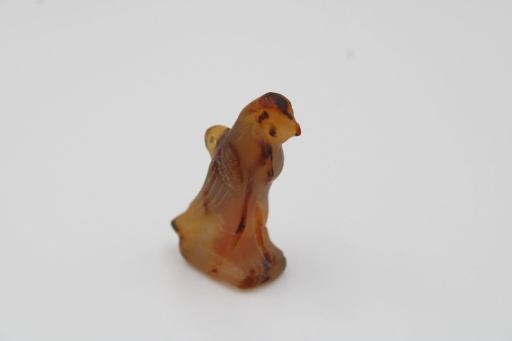 Lot 219: Ancient Egyptian Carnelian Falcon Pendant, approximately from the...