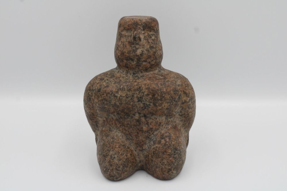 Lot 286: Granite figurine likely originating from Central Asia.