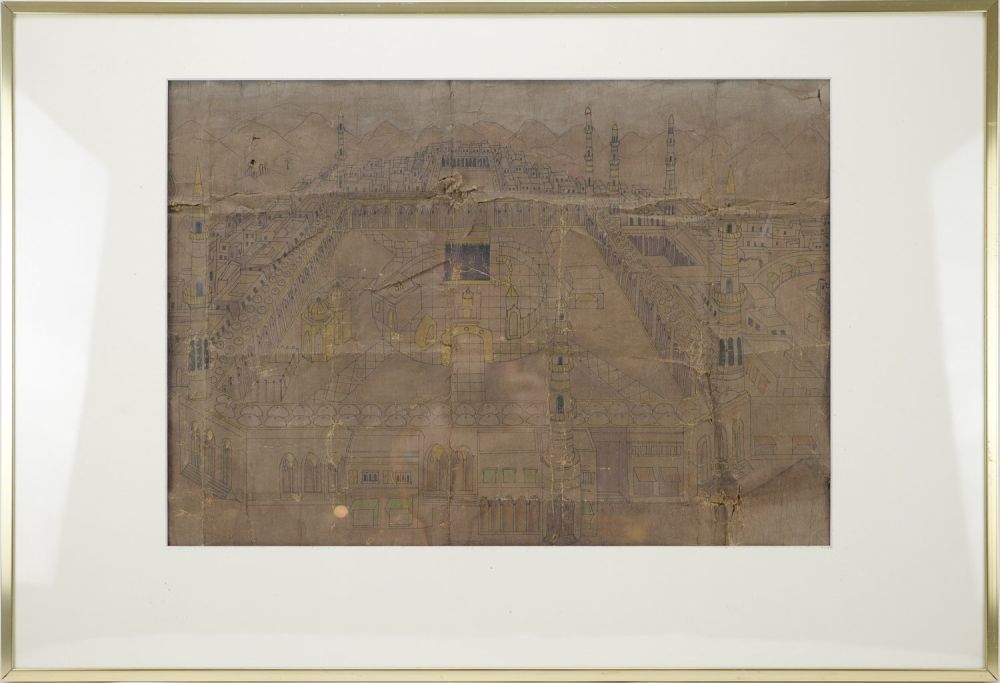 Lot 78: An Islamic Painting of Mecca from the 19th...