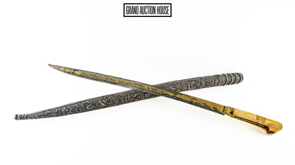 Lot 93: An Ottoman Sword from 18th-19th Century with Gold...