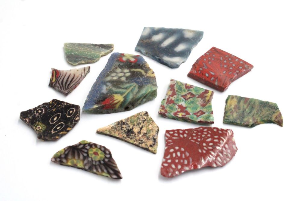 Lot 165: A Lot of Roman Mosaic Fragment