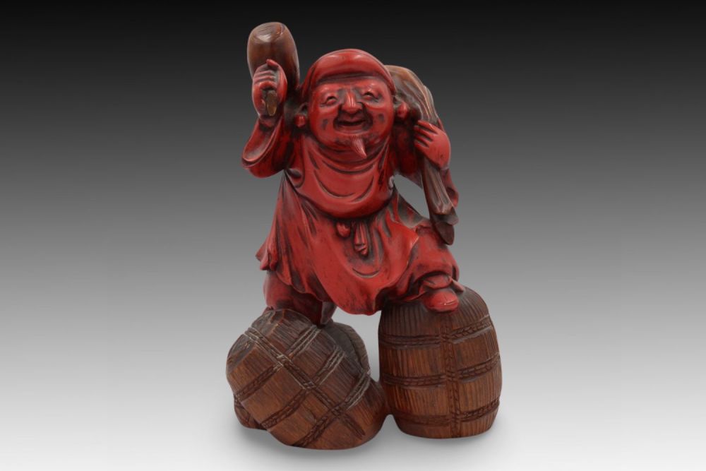 Lot 258: A Japanese God of Good Fortune from the...