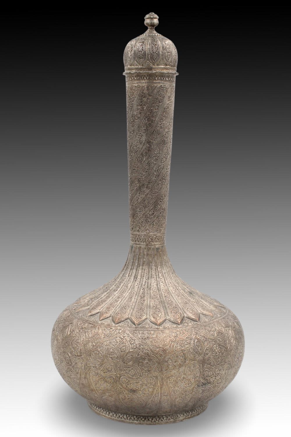 Lot 293: An Indian Kashmiri Silver Plated on Copper, Water...