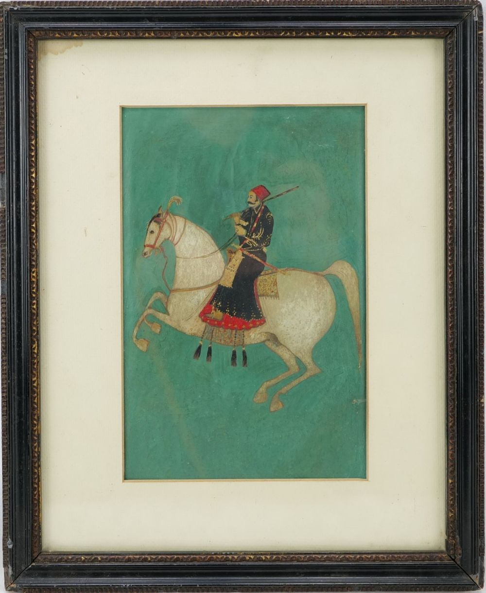 Lot 303: An Indian Miniature Painting of a Prince on...