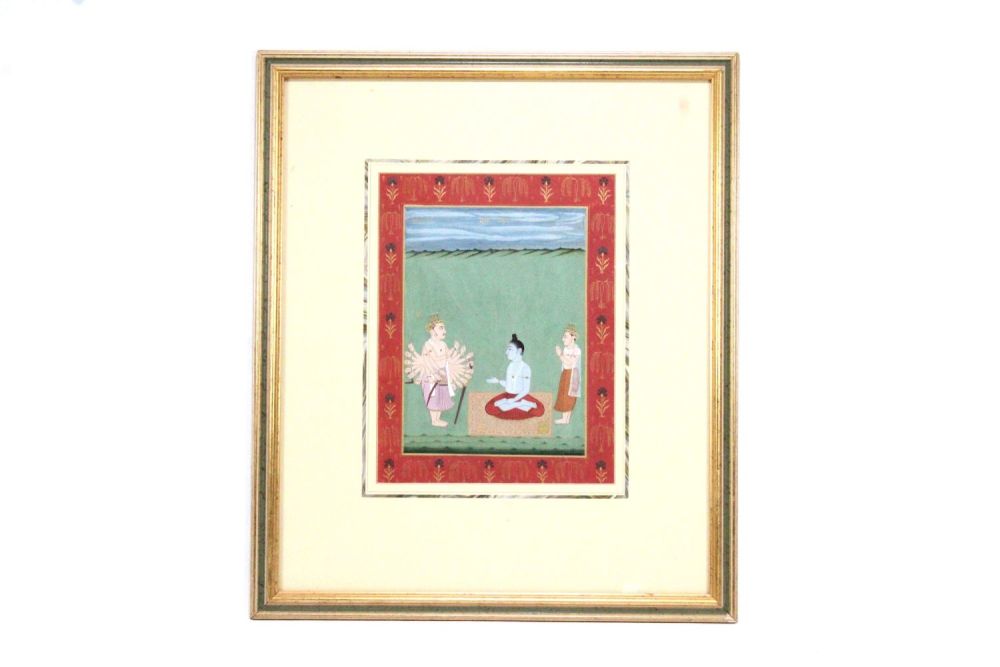 Lot 316: An Indian Hindu Painting of a Ritual