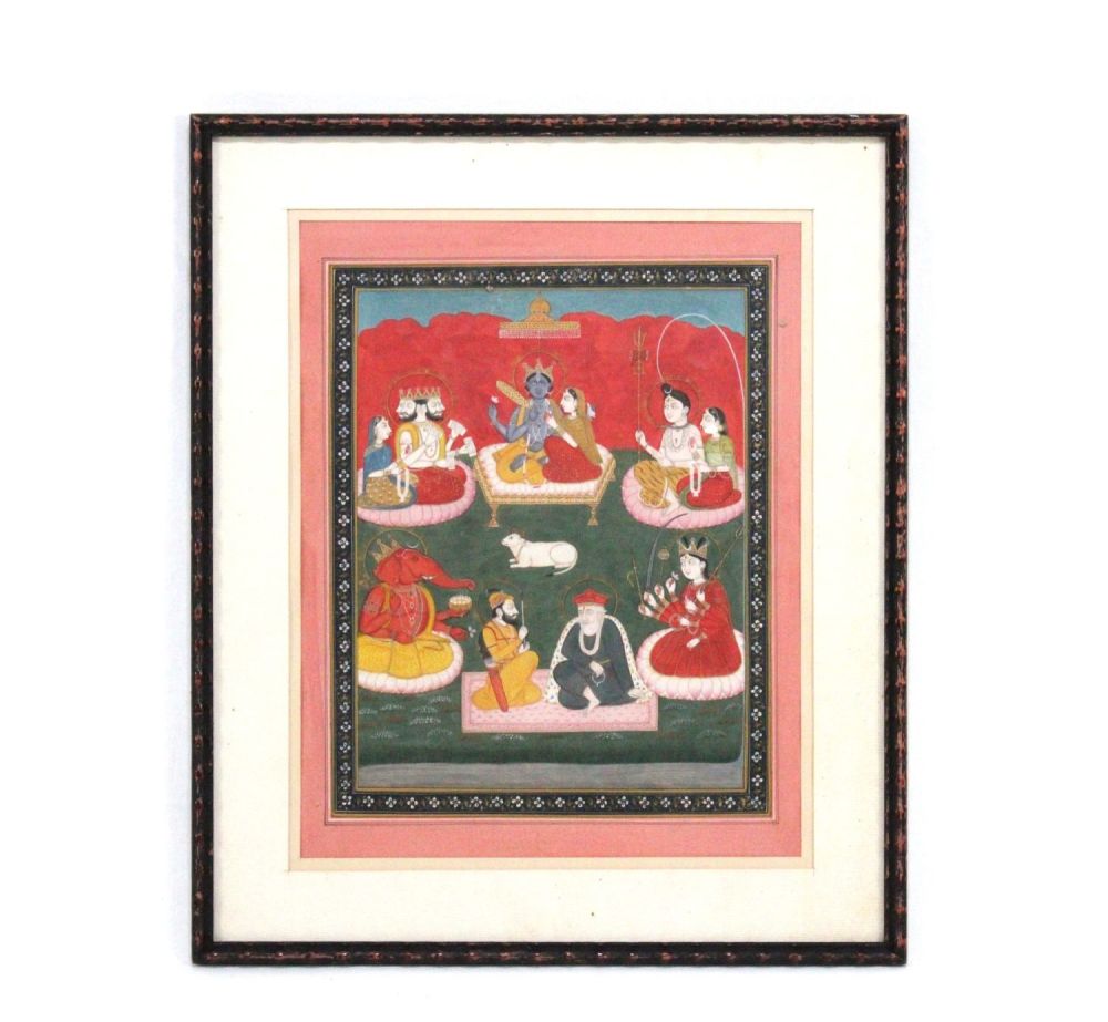 Lot 318: An Indian Hindu Painting of a Ritual