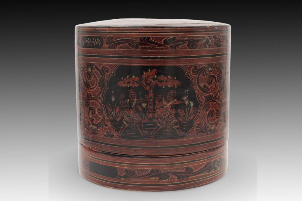 Lot 322: A Magnificent Burmese Betel Nut Box from circa...