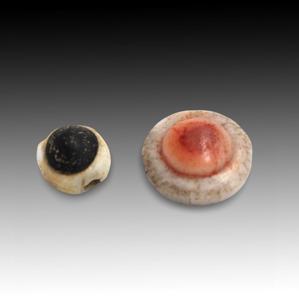 Lot 339: An Egyptian Pair of Eyes made from Glass...