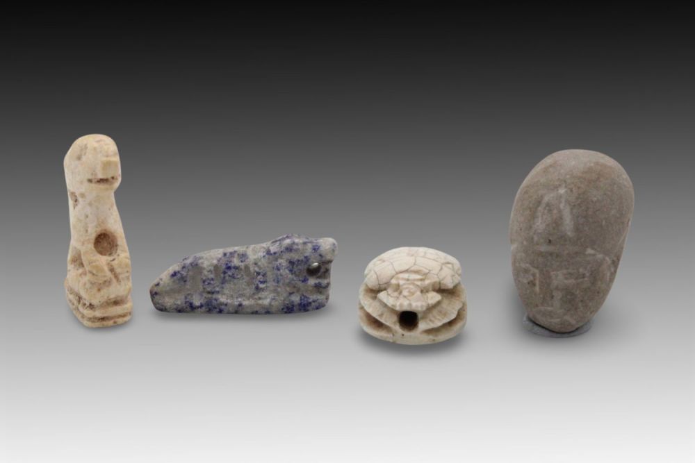 Lot 369: An Ancient Egyptian Mix Lot of 2 Amulets...