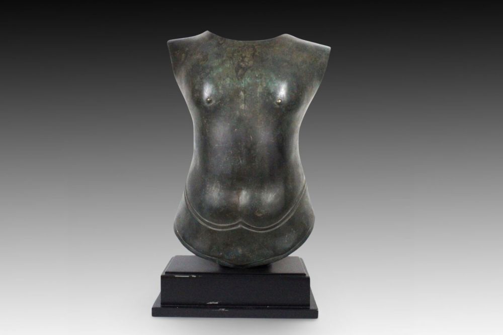 Lot 371: A Roman Style Bronze Body Armour