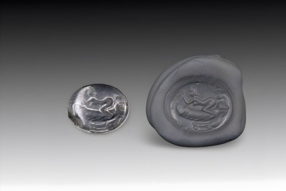 Lot 372: A Roman Crystal Intaglio Carving from the 1st-2nd...