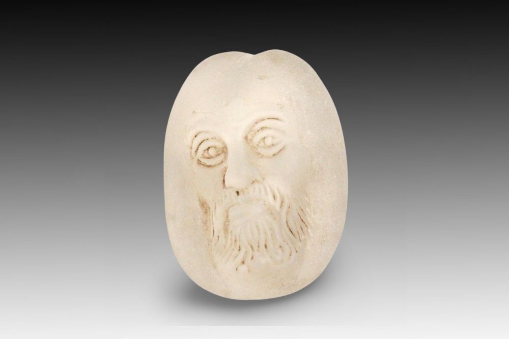 Lot 375: A Byzantine-style Rock Crystal Amulet of Christ, likely...