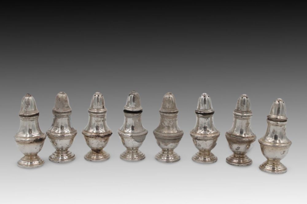 Lot 391: A Lot of 4 Silver Sets of Mini...