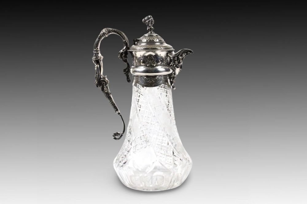 Lot 405: A Silver Plated Claret Jug