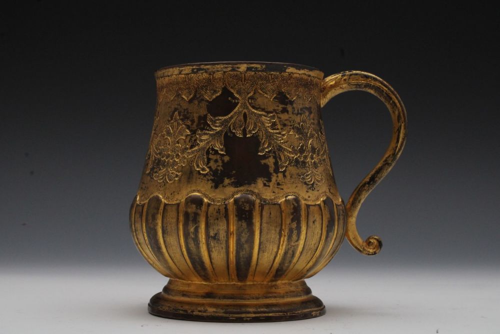 Lot 5: An Islamic Ottoman Tumpak Copper Gilted Cup from...