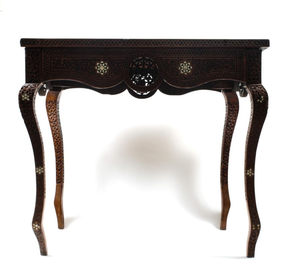 Lot 83: An Islamic Ottoman Hardwood and Mother of Pearl...