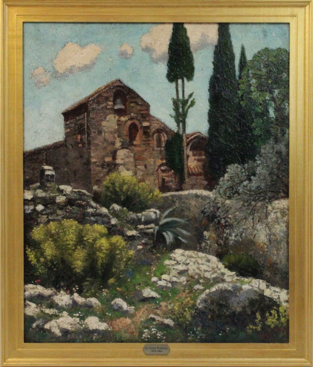 Lot 100: Sir Victor Wellesley (1876-1954). Oil on Canvas. Title;...