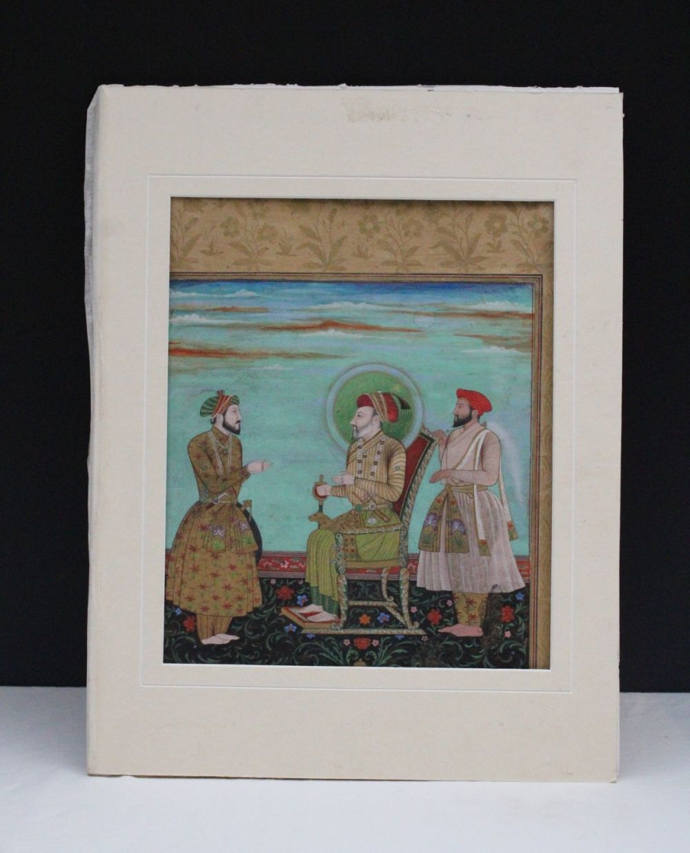 Lot 127: An Indian Painting Depicting Mughal School Emperor Shah...