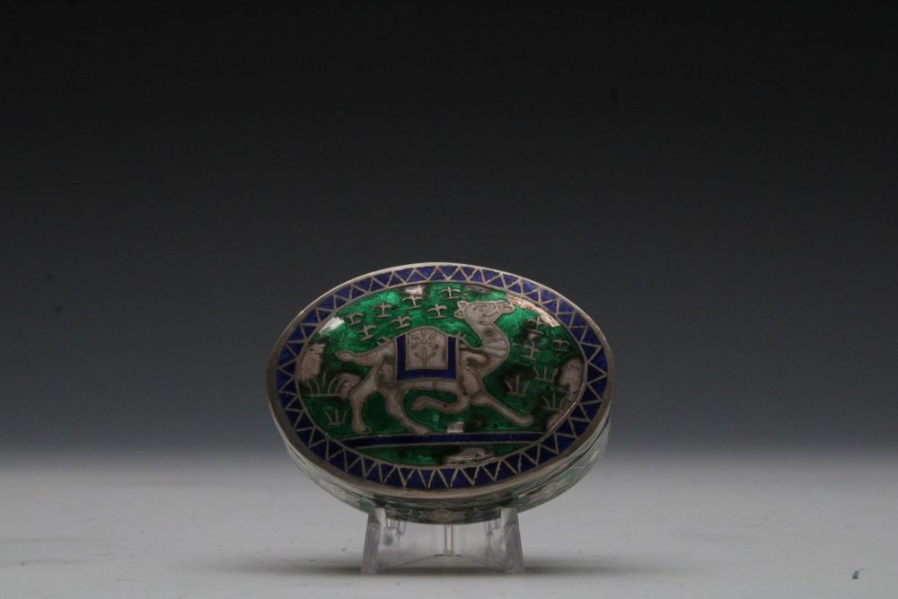 Lot 155: An Indian Enamel and Silver Snuff Box from...