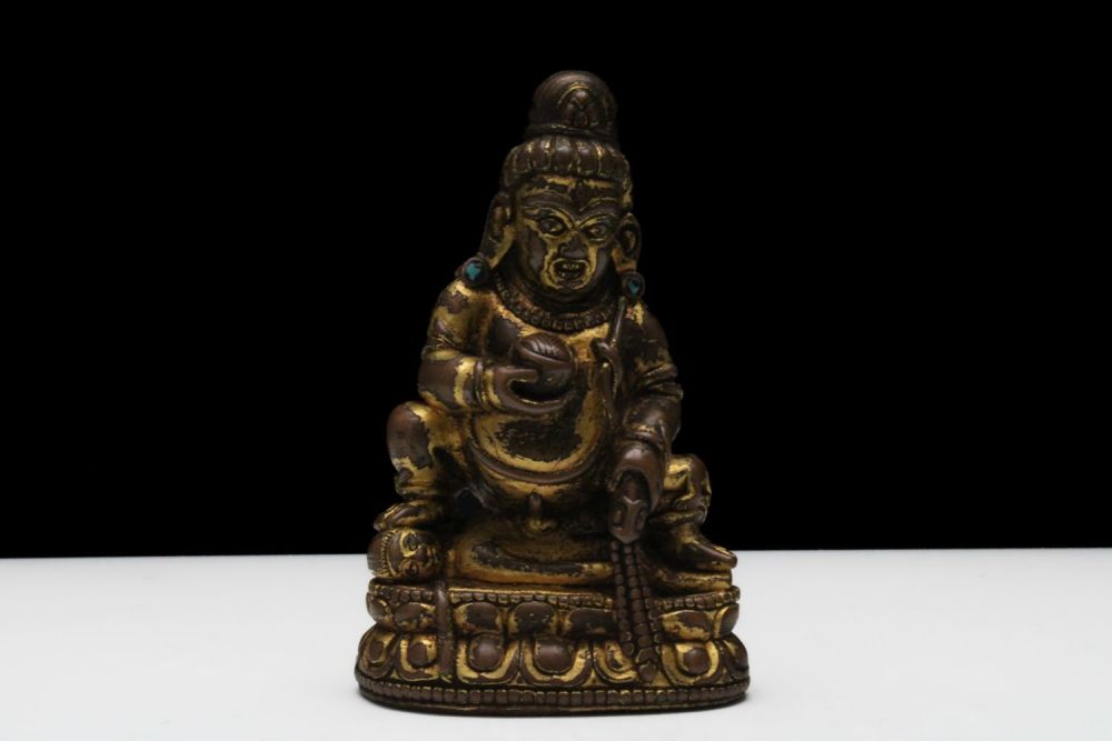 Lot 185: A Fine Tibetan Bronze Gilt Tantrik Representation of...