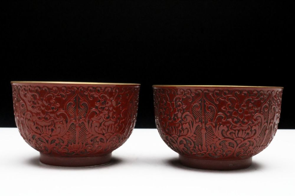 Lot 275: A Rare Chinese Pair of Porcelain Coral Red...
