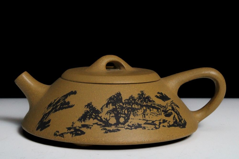 Lot 344: A Chinese Yixing Zisha Teapot Depicting Trees with...