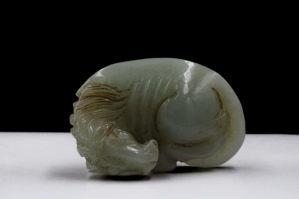 Lot 380: A Chinese Beautifully Hand Carved Jade Figure of...
