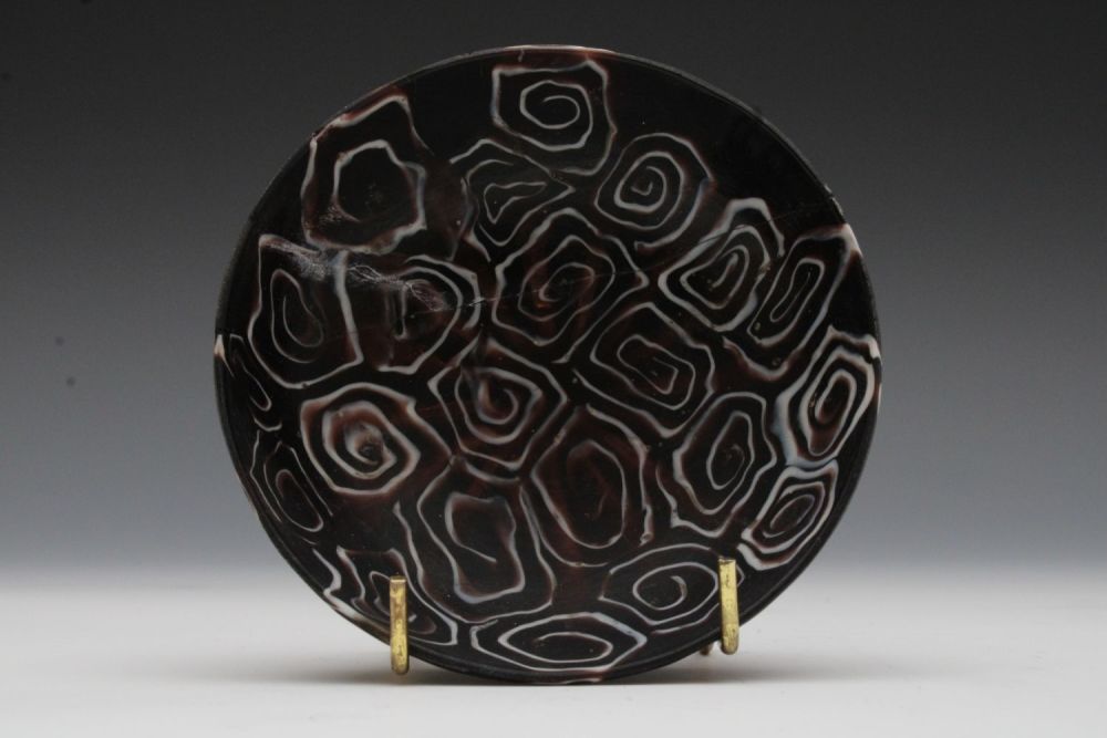 Lot 408: A Roman Mosaic Glass Ribbed Bowl from Circa...