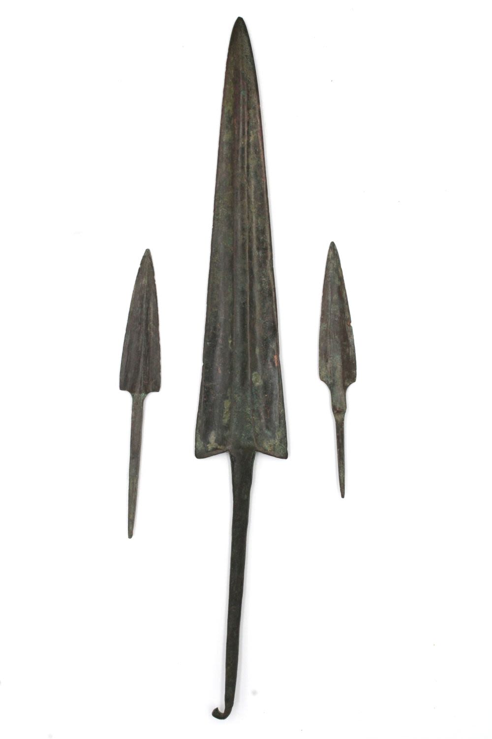 Lot 409: A Lot of 2 Luristani Bronze Arrowheads and...