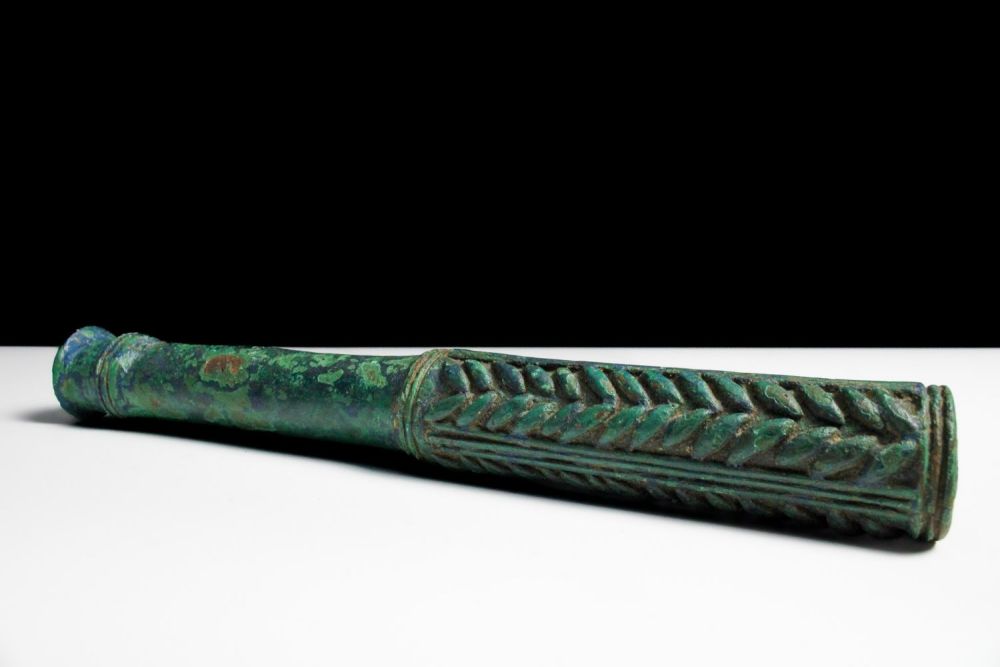 Lot 418: An Ancient Luristani Bronze War Mce Cudgel with...