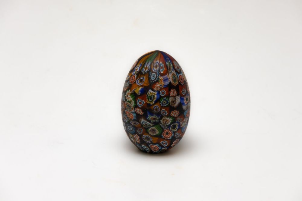 Lot 58: A Vintage Murano Glass Millefiori Egg from the...
